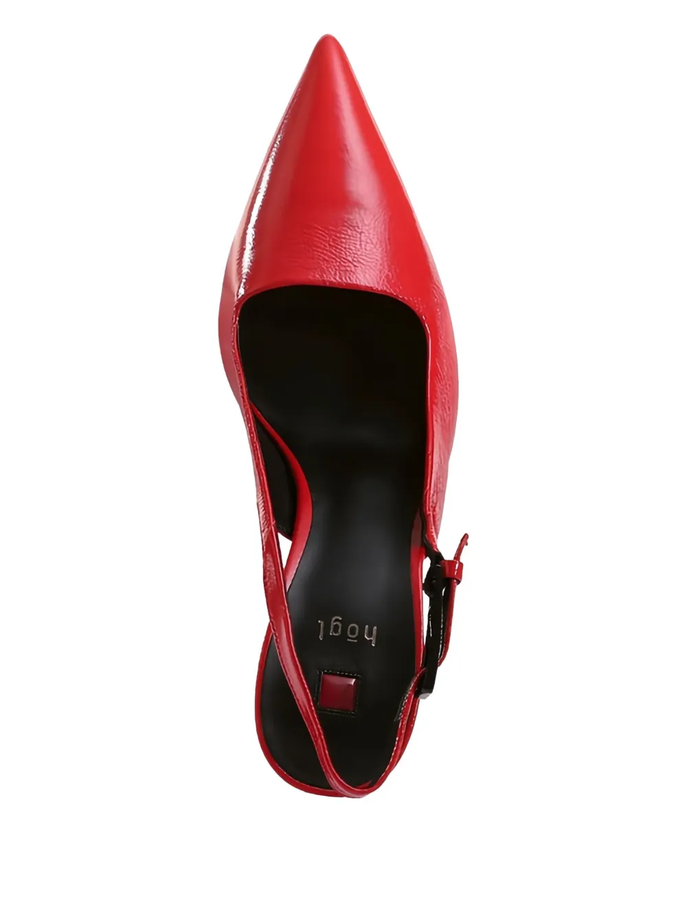Hogl Ruby pointed-toe slingback pumps Red
