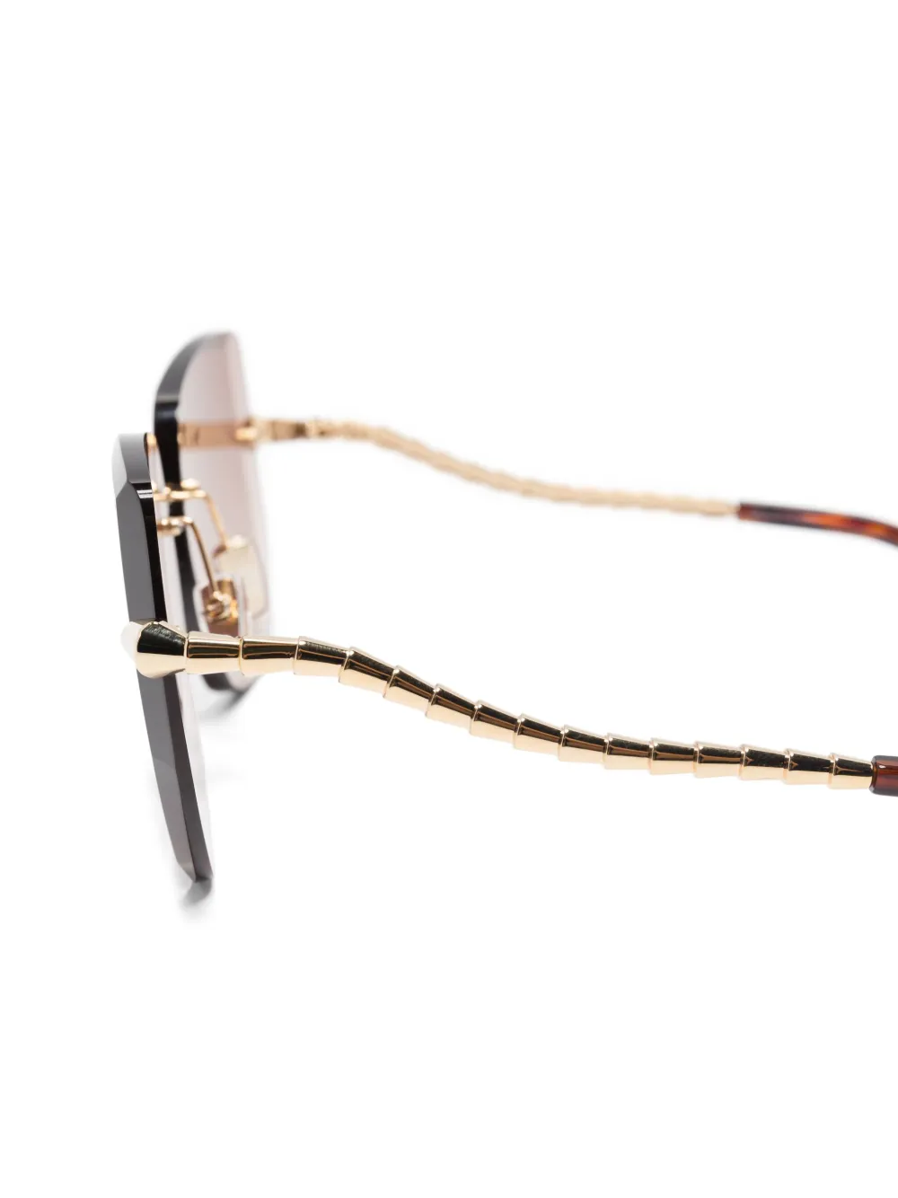 Bvlgari Zonnebril met oversized montuur Goud