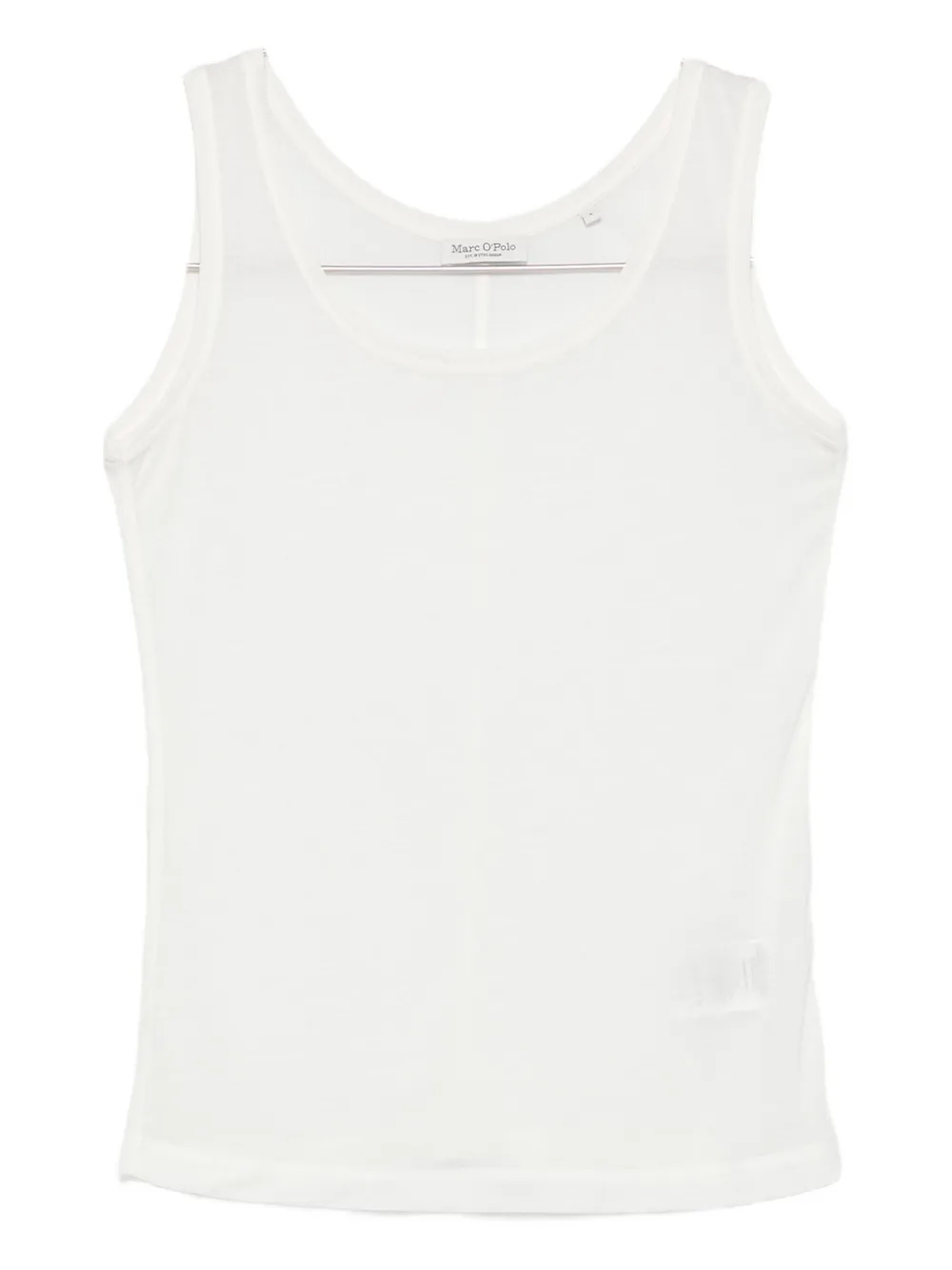 Marc O'polo Scoop-neck Sleeveless Top In White