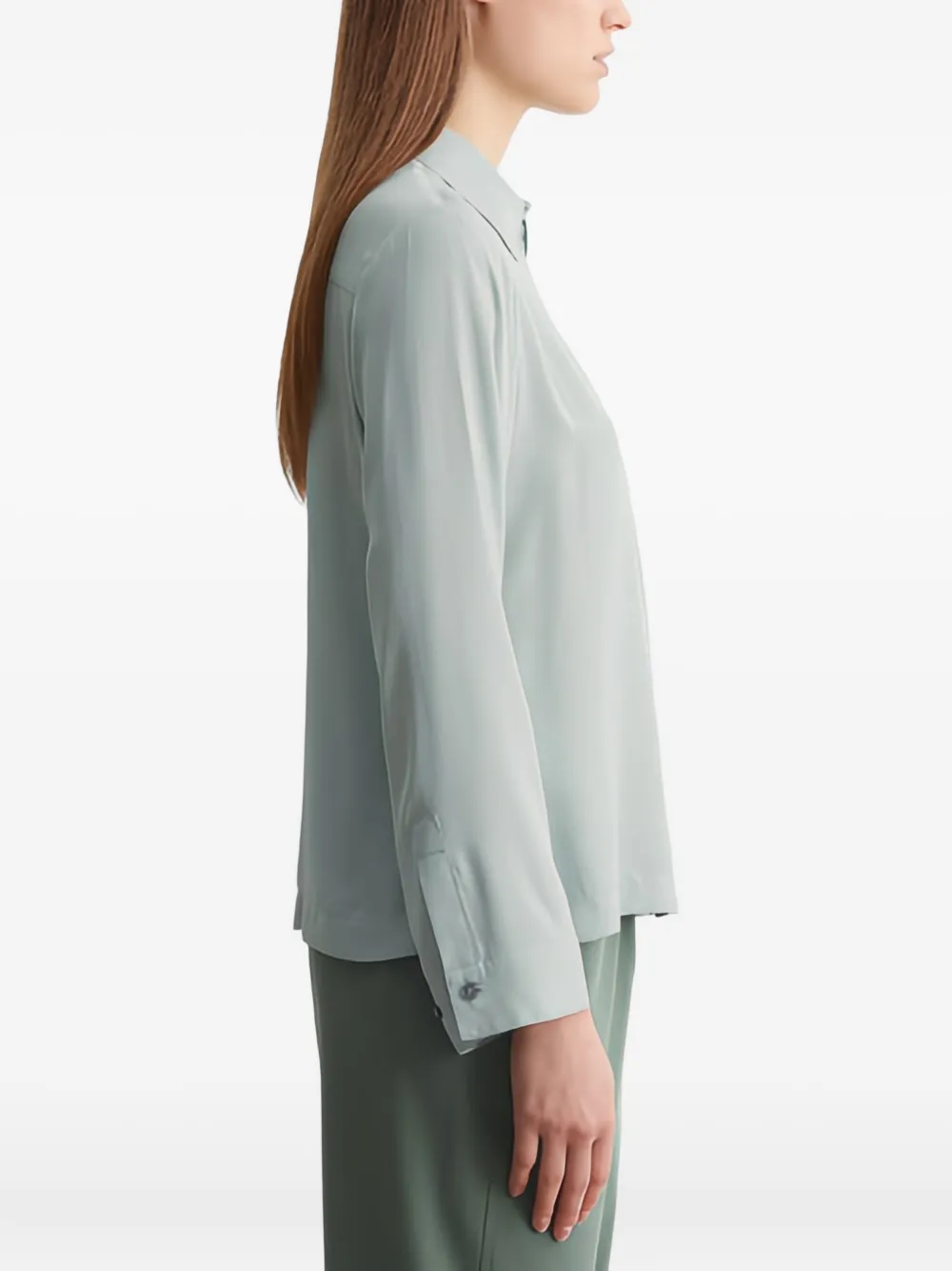 Marc O'Polo Blouse met opgestikte zak en knopen Groen