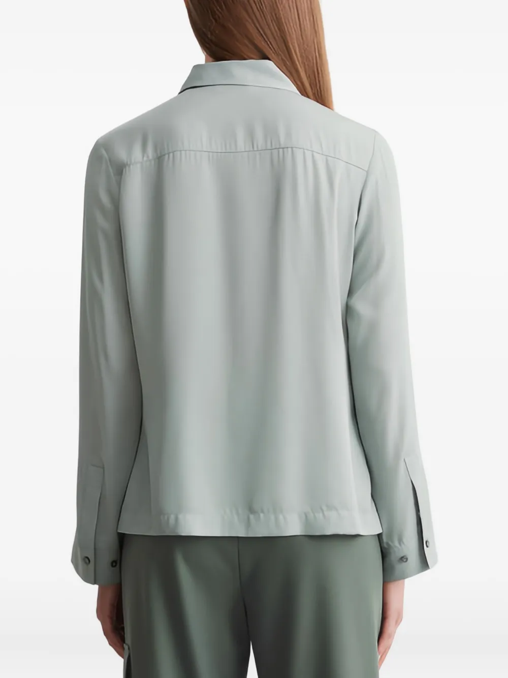 Marc O'Polo Blouse met opgestikte zak en knopen Groen