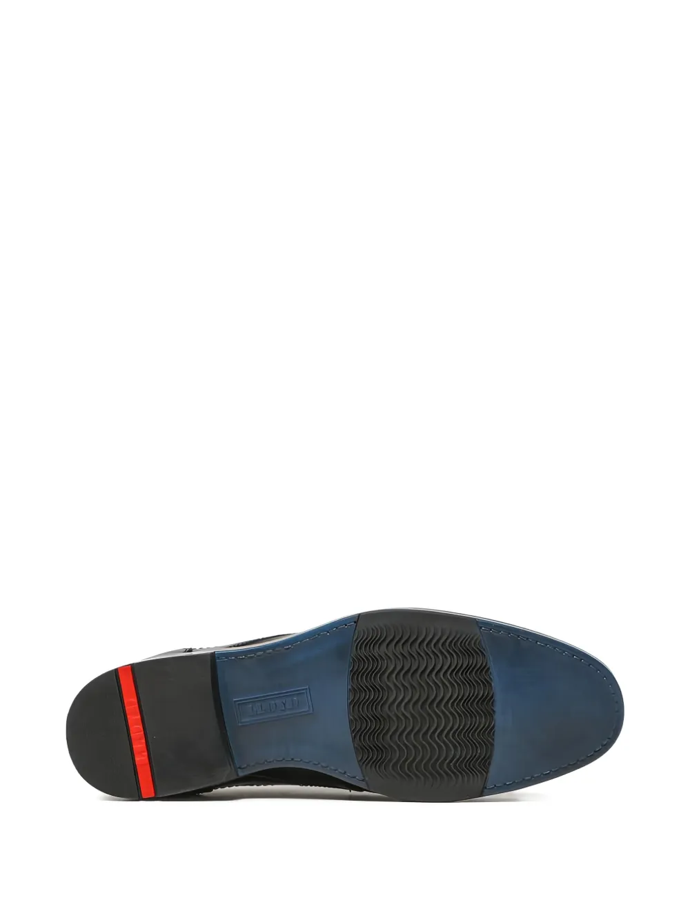 Lloyd Kalmat textured leather lace-up Derby shoes Black