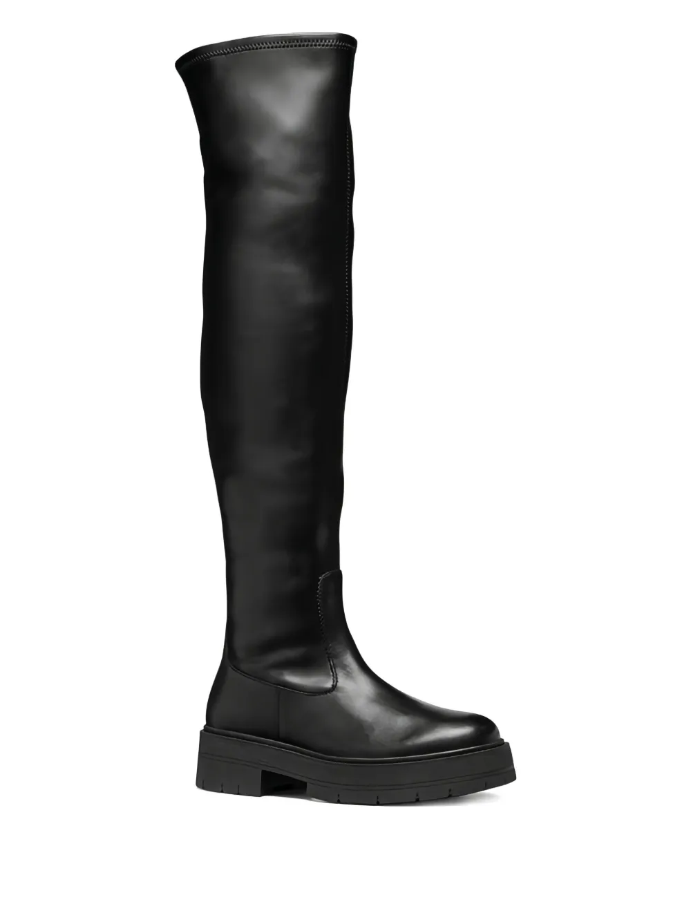 Geox Spherica EC7 over-the-knee-high boots Zwart