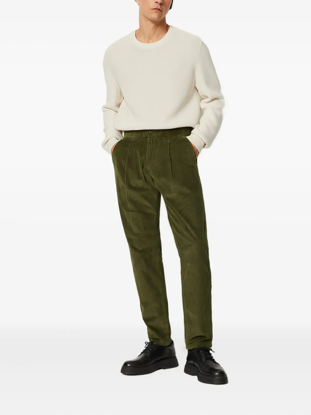 Marc O'Polo dart-detail corduroy trousers | Regular-Fit & Straight Leg Pants | Image 2