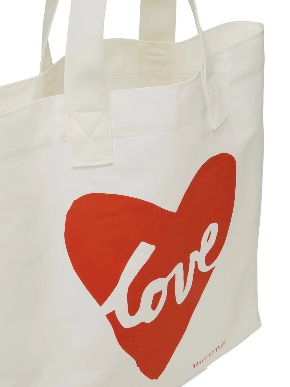 Marc O'Polo Shopper met hartprint Wit