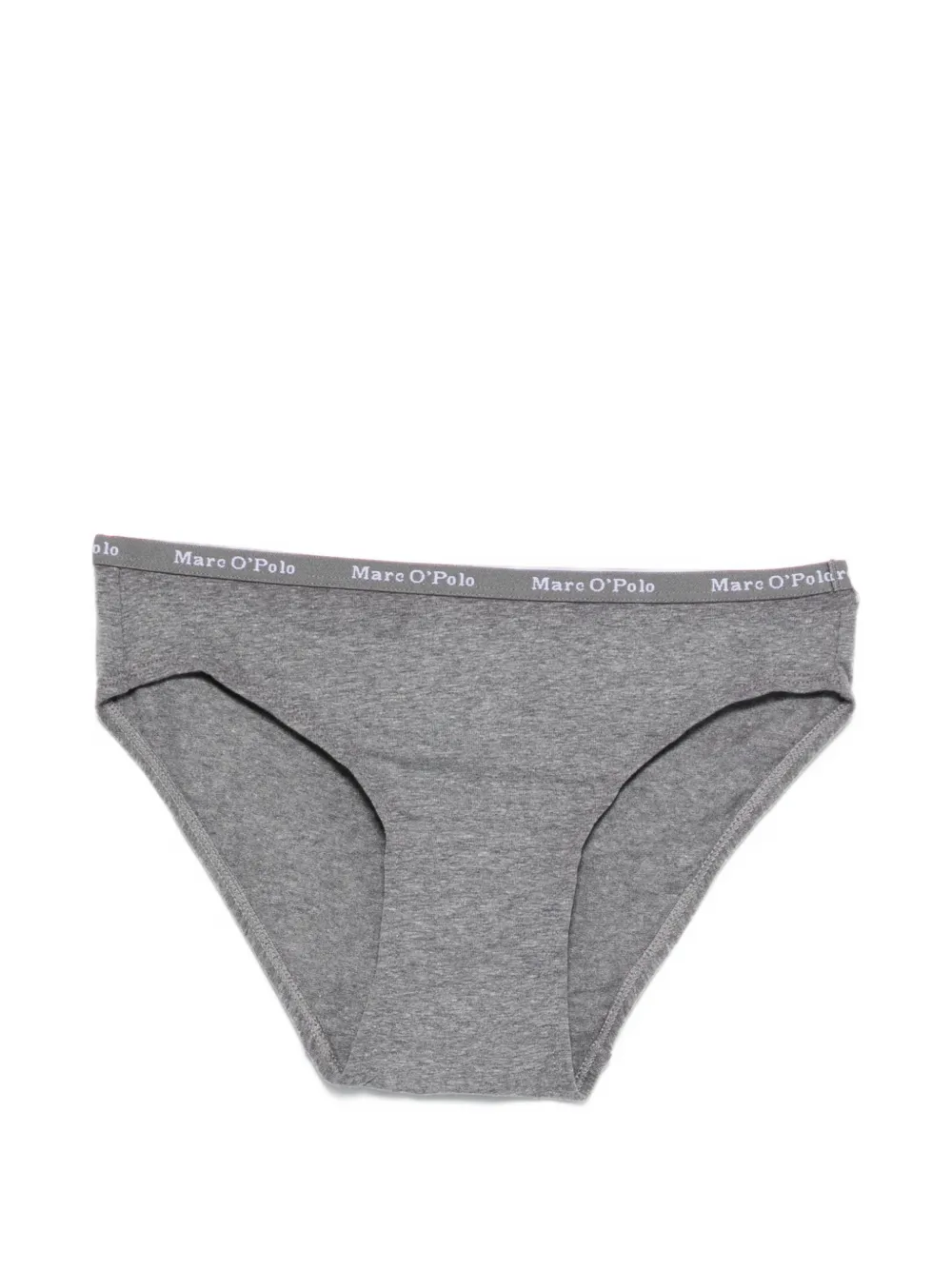 Marc O'Polo Drie slips met logodetail - Grijs