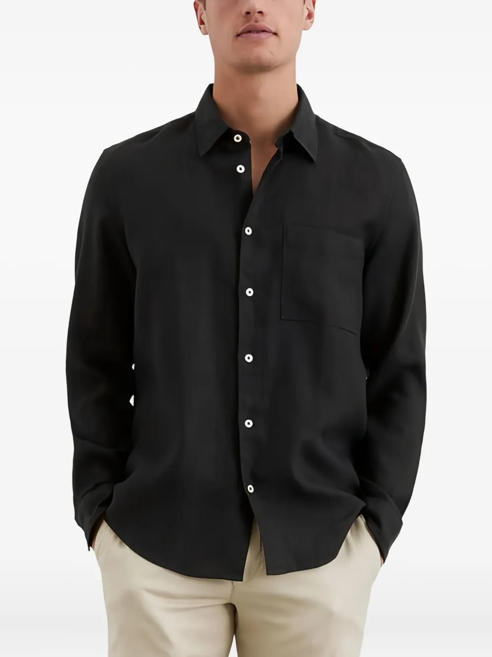 Marc O'Polo Button-up overhemd Zwart
