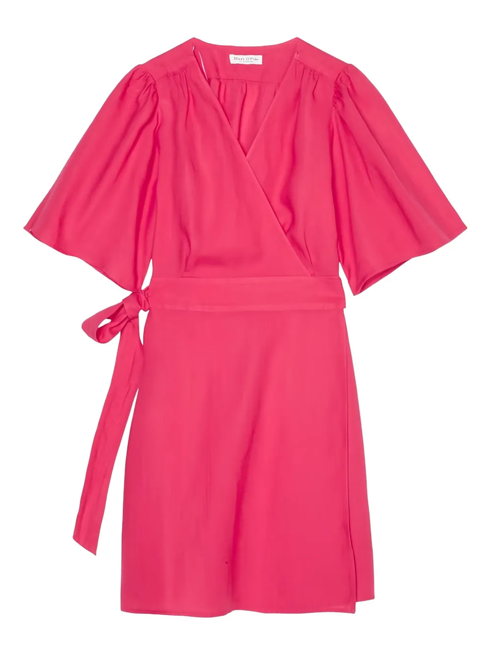 flutter-sleeved wrap dress