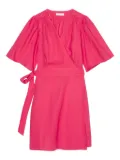 Marc O'Polo flutter-sleeved wrap dress - Pink