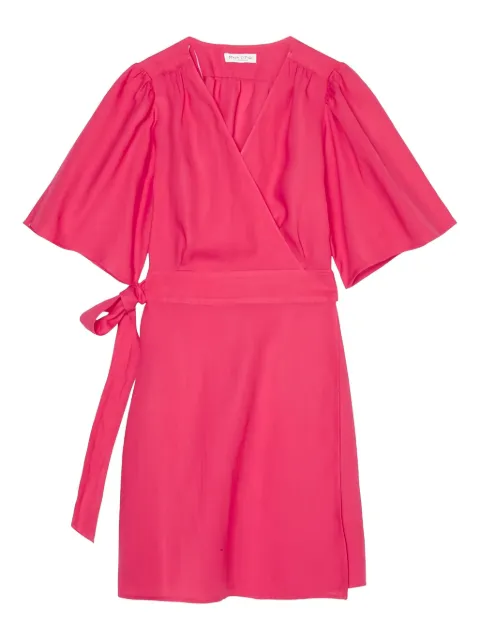 Marc O'Polo flutter-sleeved wrap dress