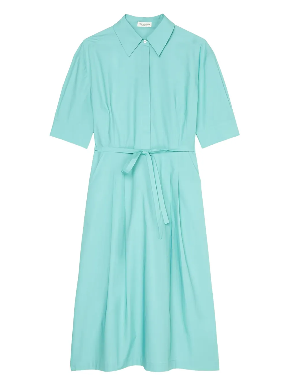 Marc O'Polo Button-up midi-blousejurk Blauw