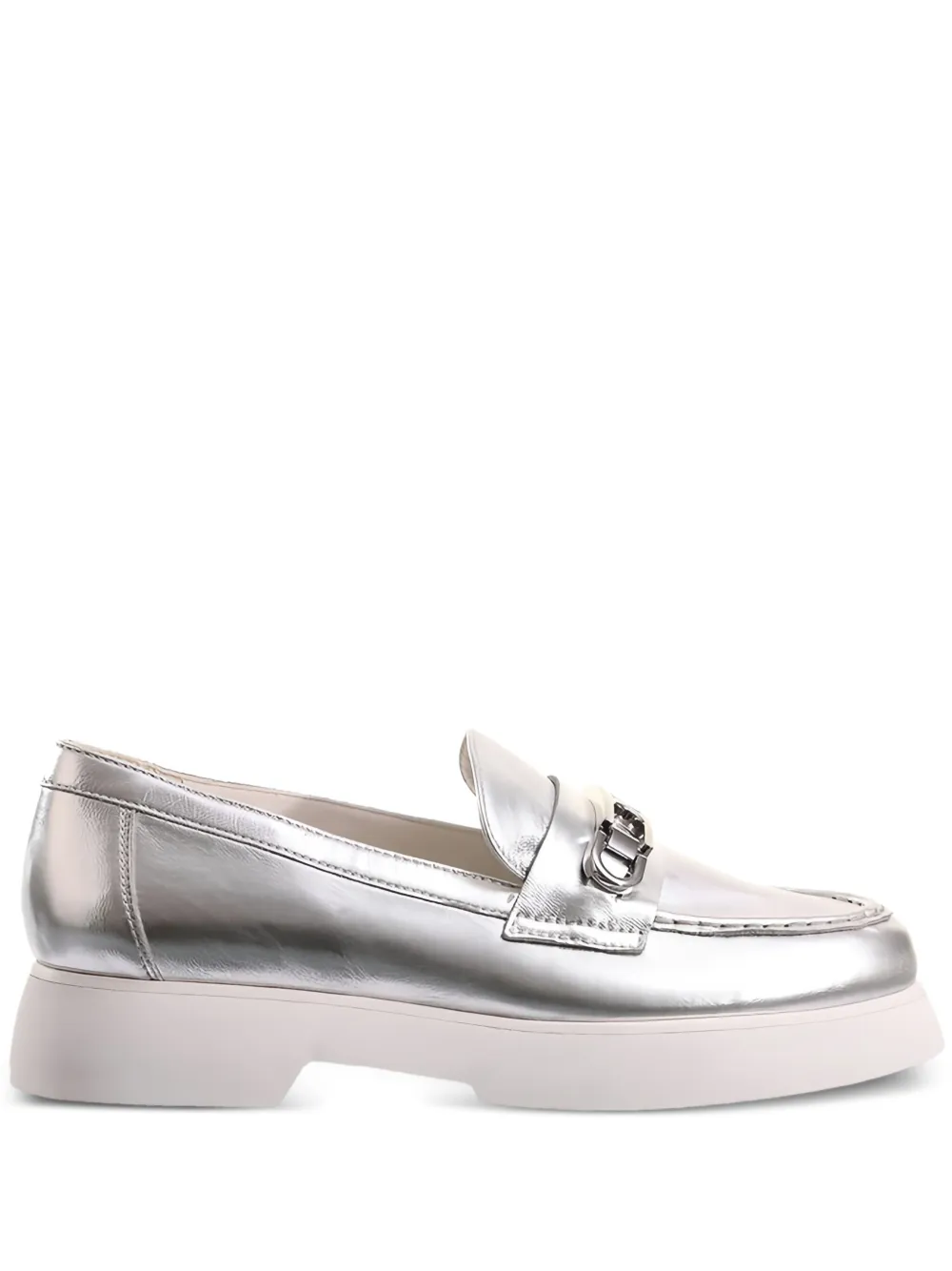 Hogl Cecil metallic leather loafers | Silver | Image 1