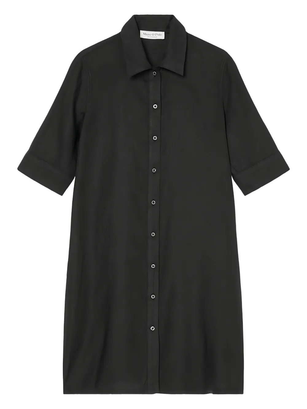 Marc O'Polo button-down short-sleeve dress | Black | Image 1