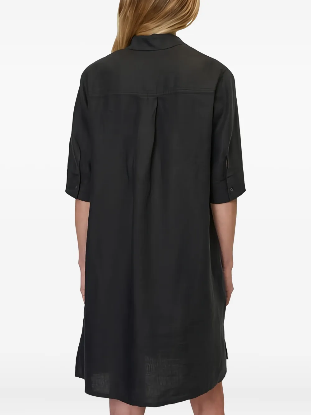 Marc O'Polo Button-down jurk met korte mouwen Zwart