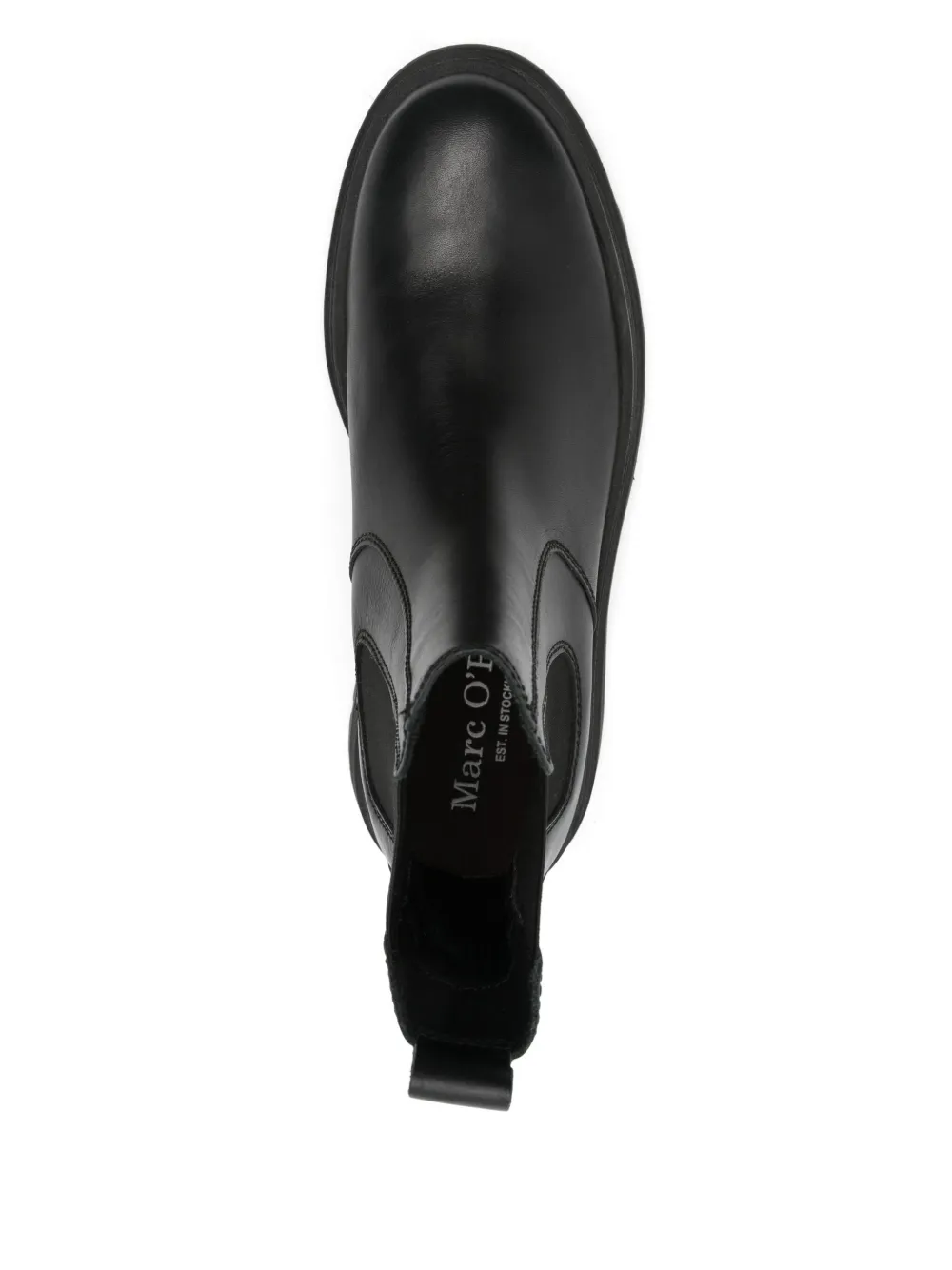 Marc O'Polo Martin leather Chelsea boots Black