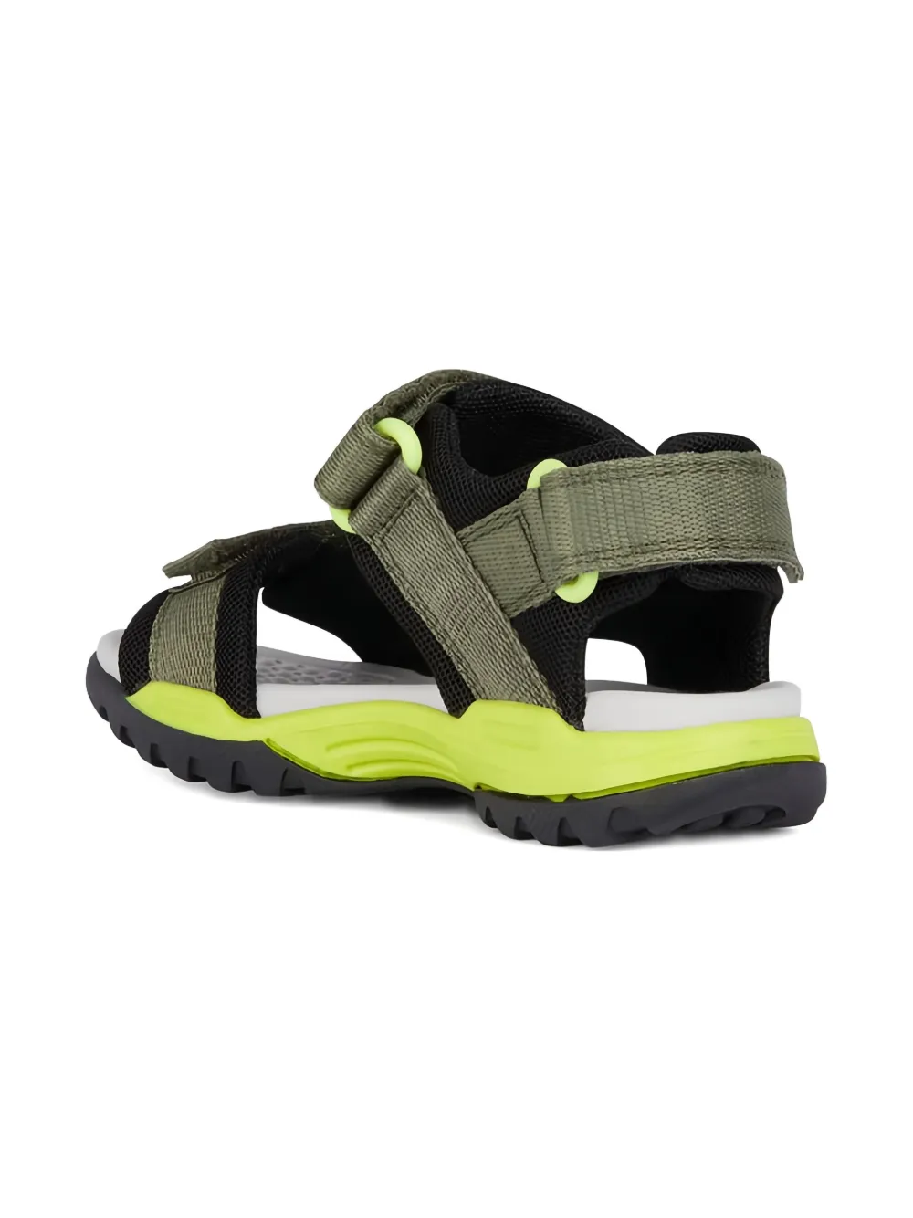 Geox Kids Borealis textured strap sandals Green