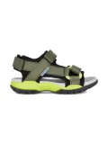 Geox Kids Borealis textured strap sandals - Green