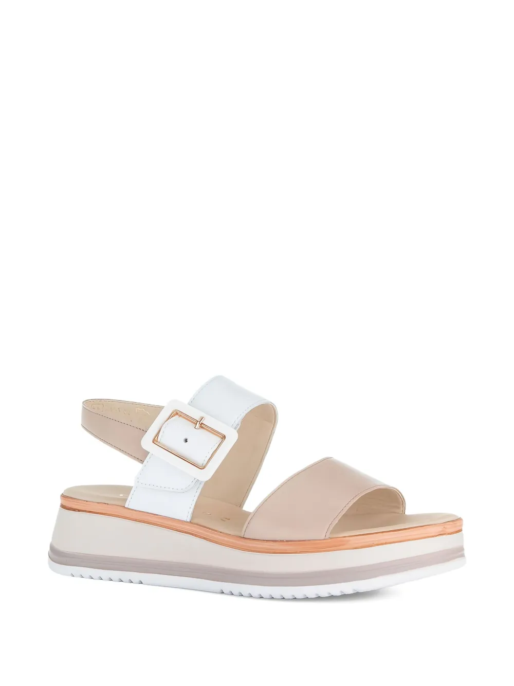 GABOR Slingback sandalen met plateauzool Wit