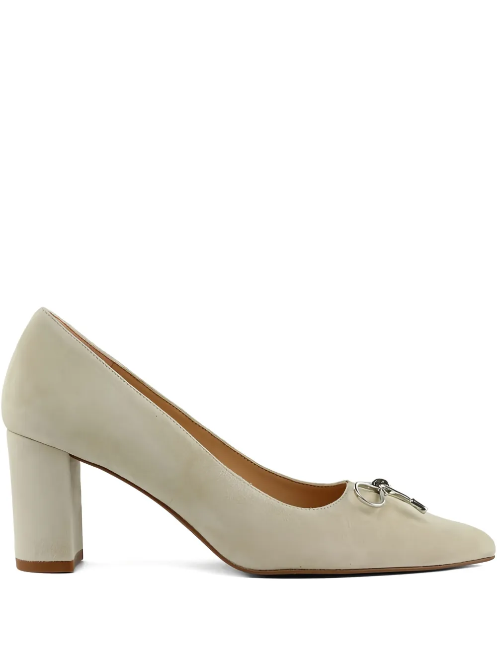 PETER KAISER bow-detail block-heel pumps | Neutrals | Image 1