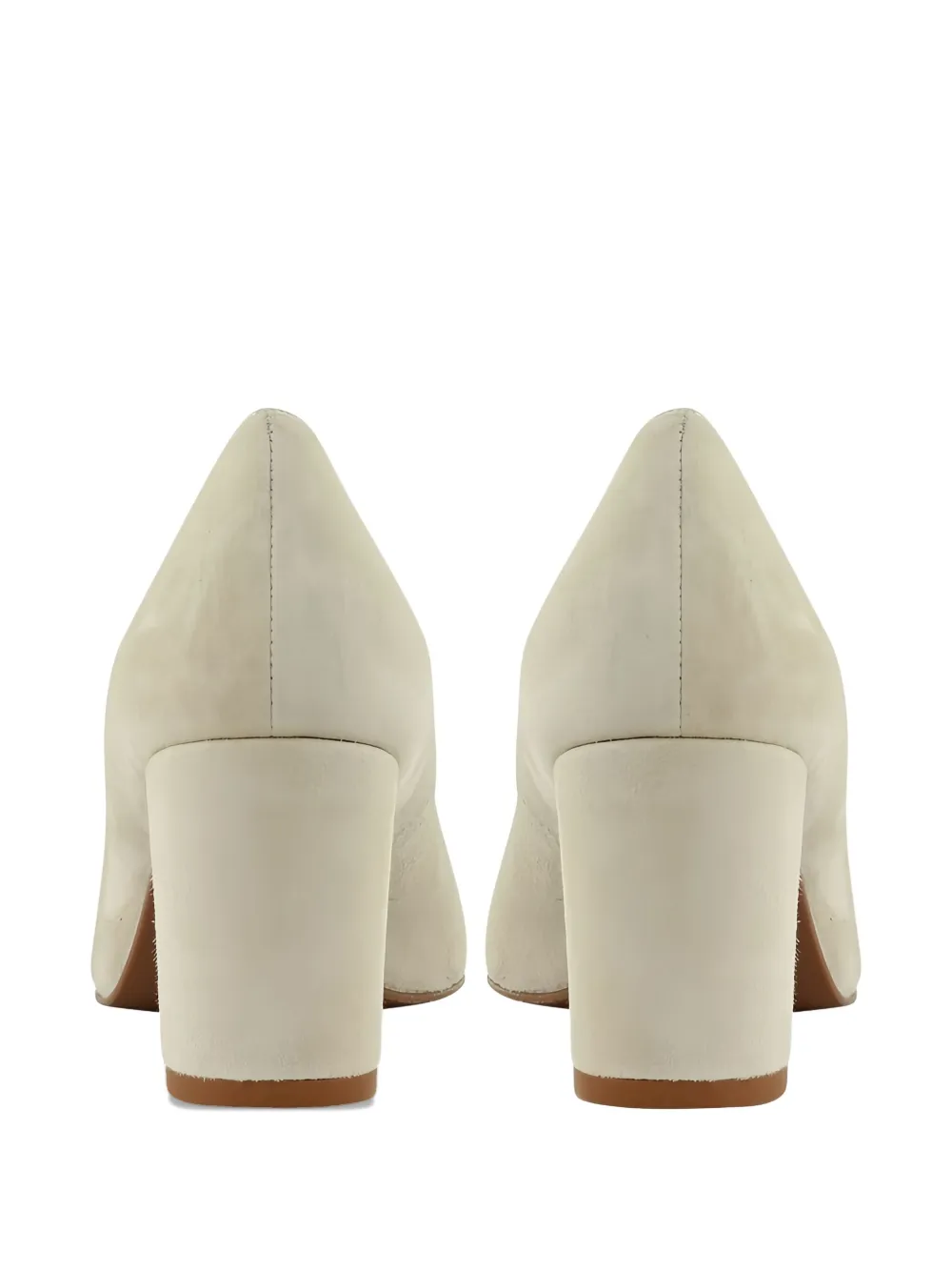 PETER KAISER bow-detail block-heel pumps Neutrals