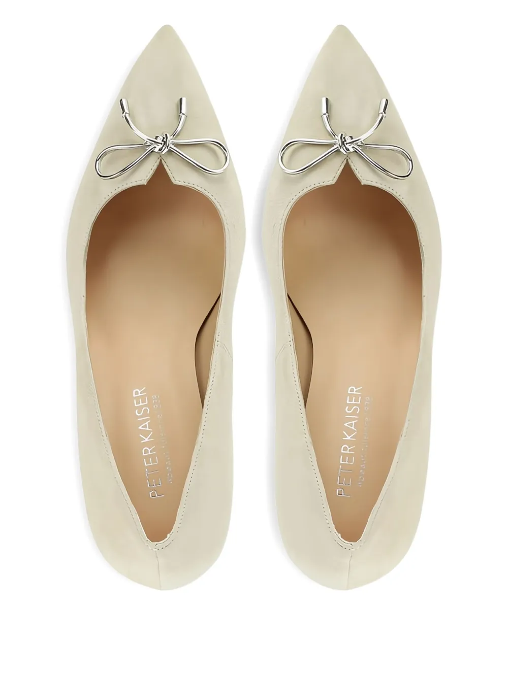 PETER KAISER bow-detail block-heel pumps Neutrals