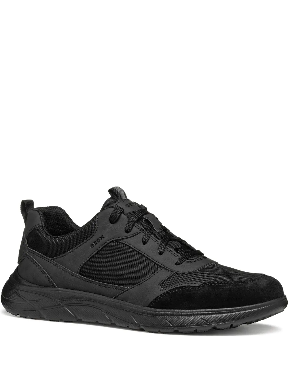 Geox Portello leather sneakers Black