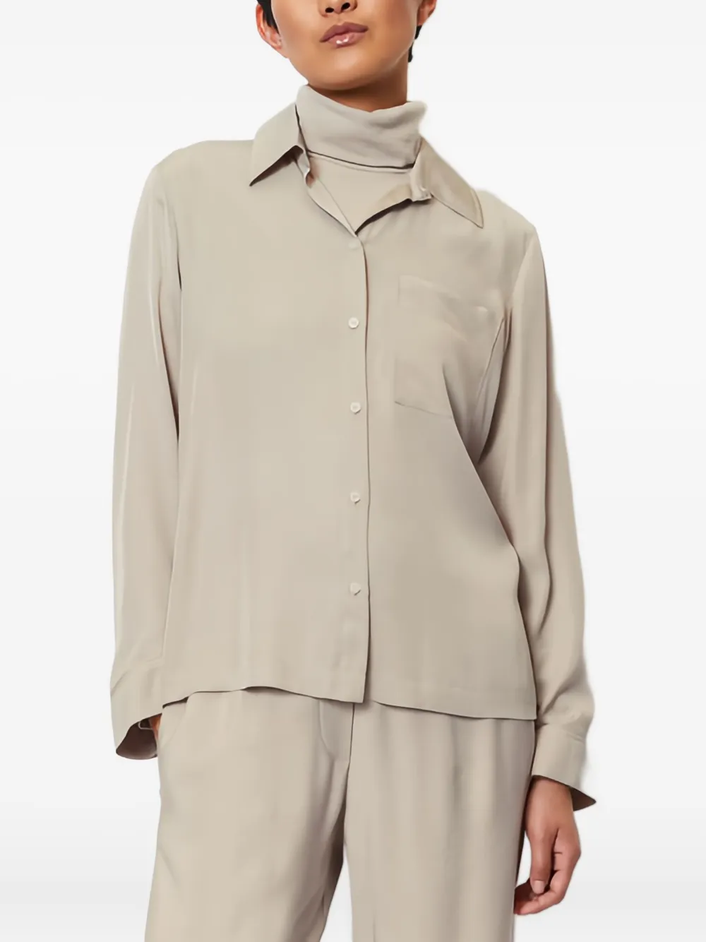 Marc O'Polo Blouse met lange mouwen Beige