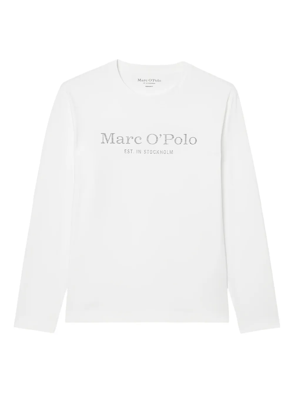 Marc O'Polo Camiseta mangas longas com logo | Branco | Image 1