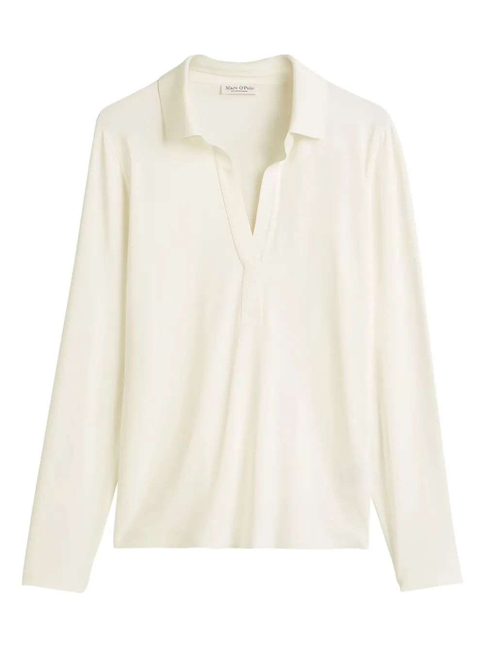 Marc O'Polo Top met polokraag en lange mouwen Wit