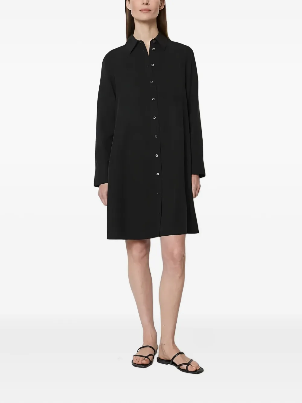 Marc O'Polo Button-up blousejurk Zwart