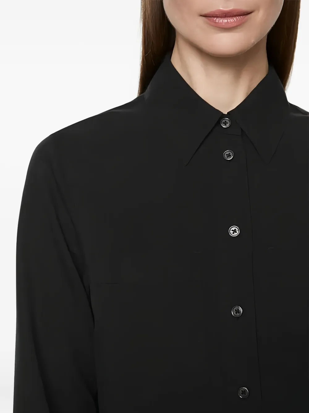 Marc O'Polo Button-up blousejurk Zwart