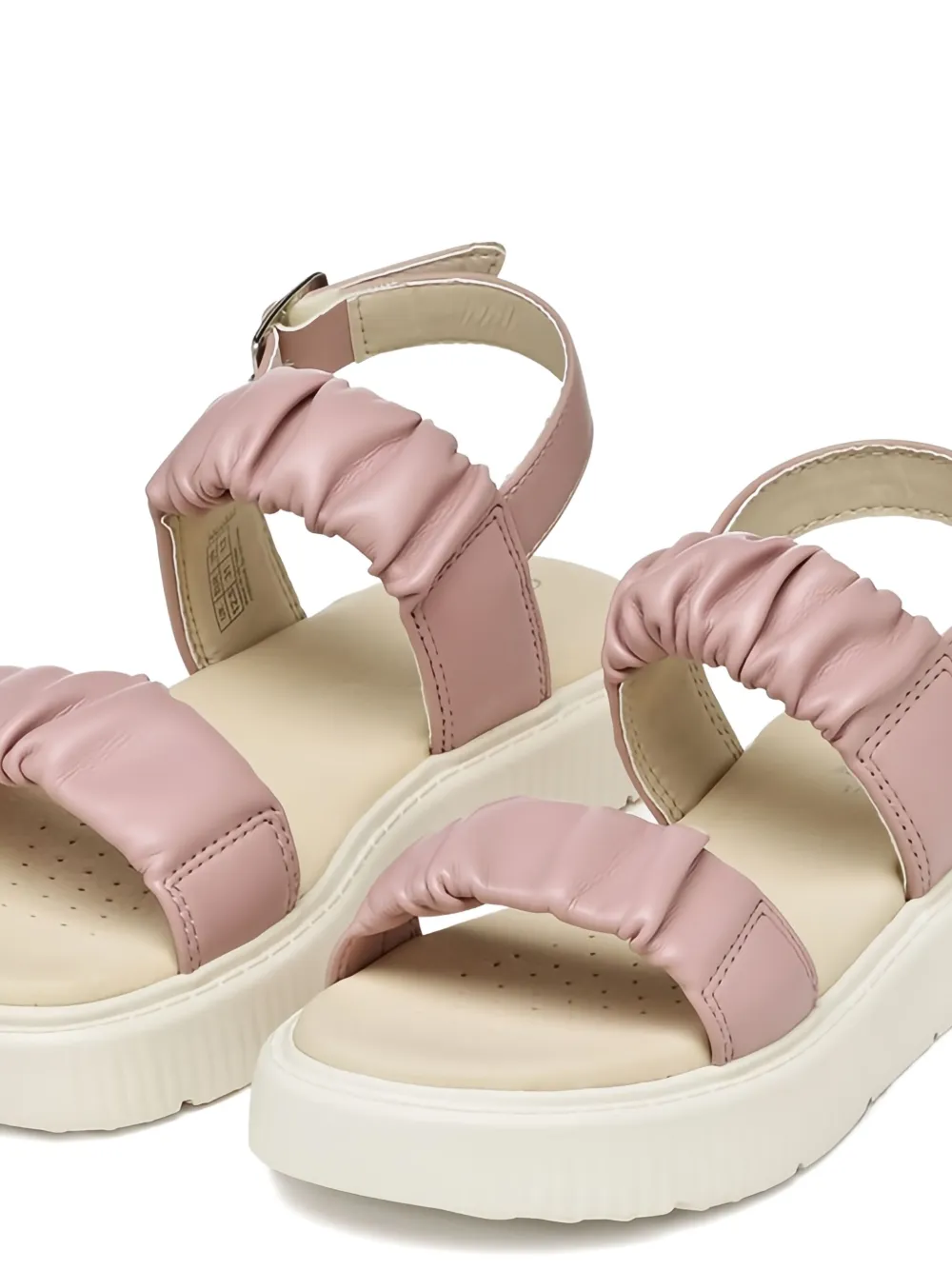Geox Kids Kodette ruched strap sandals Pink