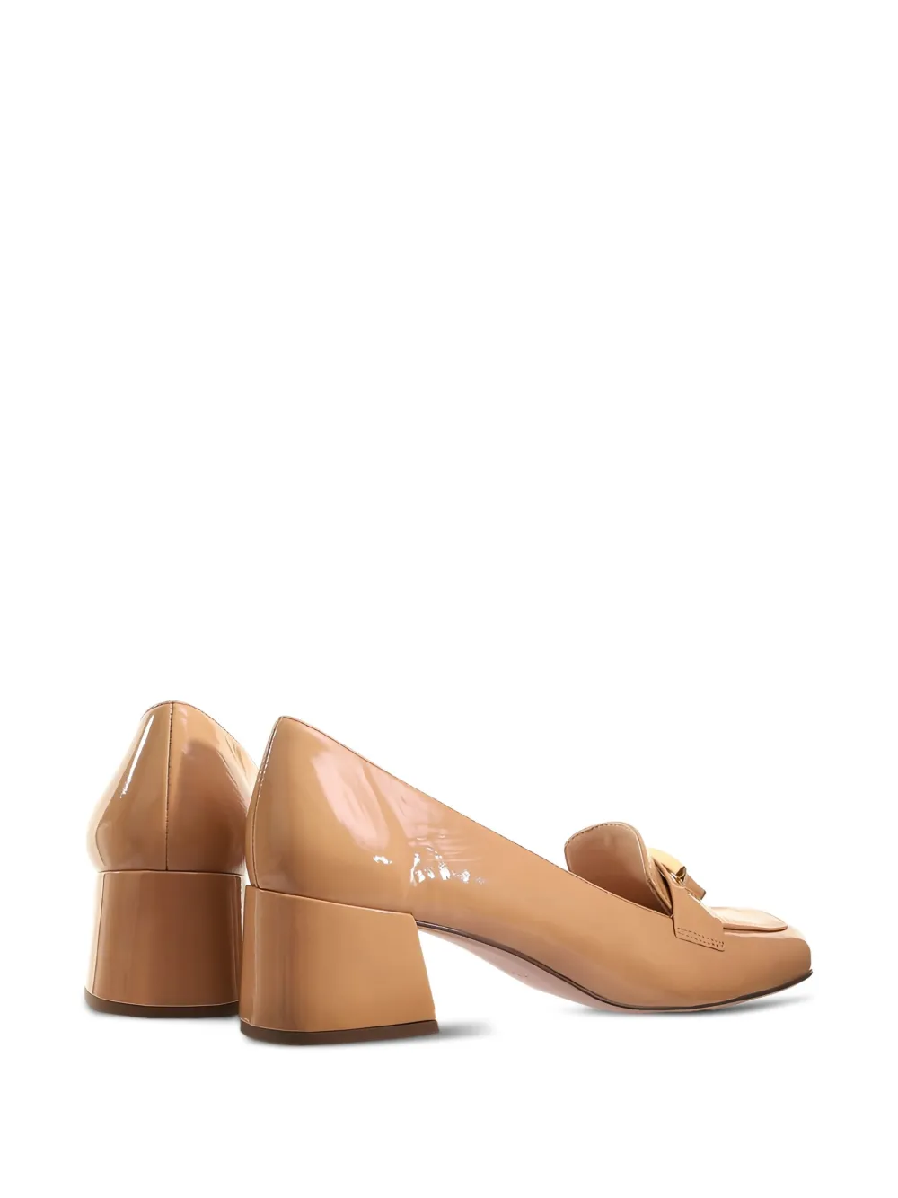 Hogl 40mm Helen Patent-leather Block-heel Loafers