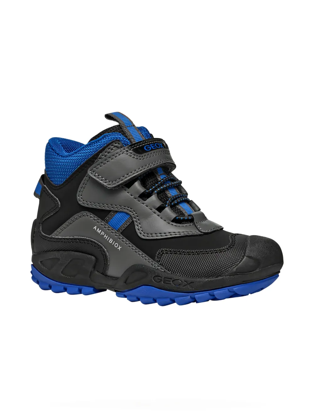 Geox New Savage Abx Boy Dark Grey/royal In Black