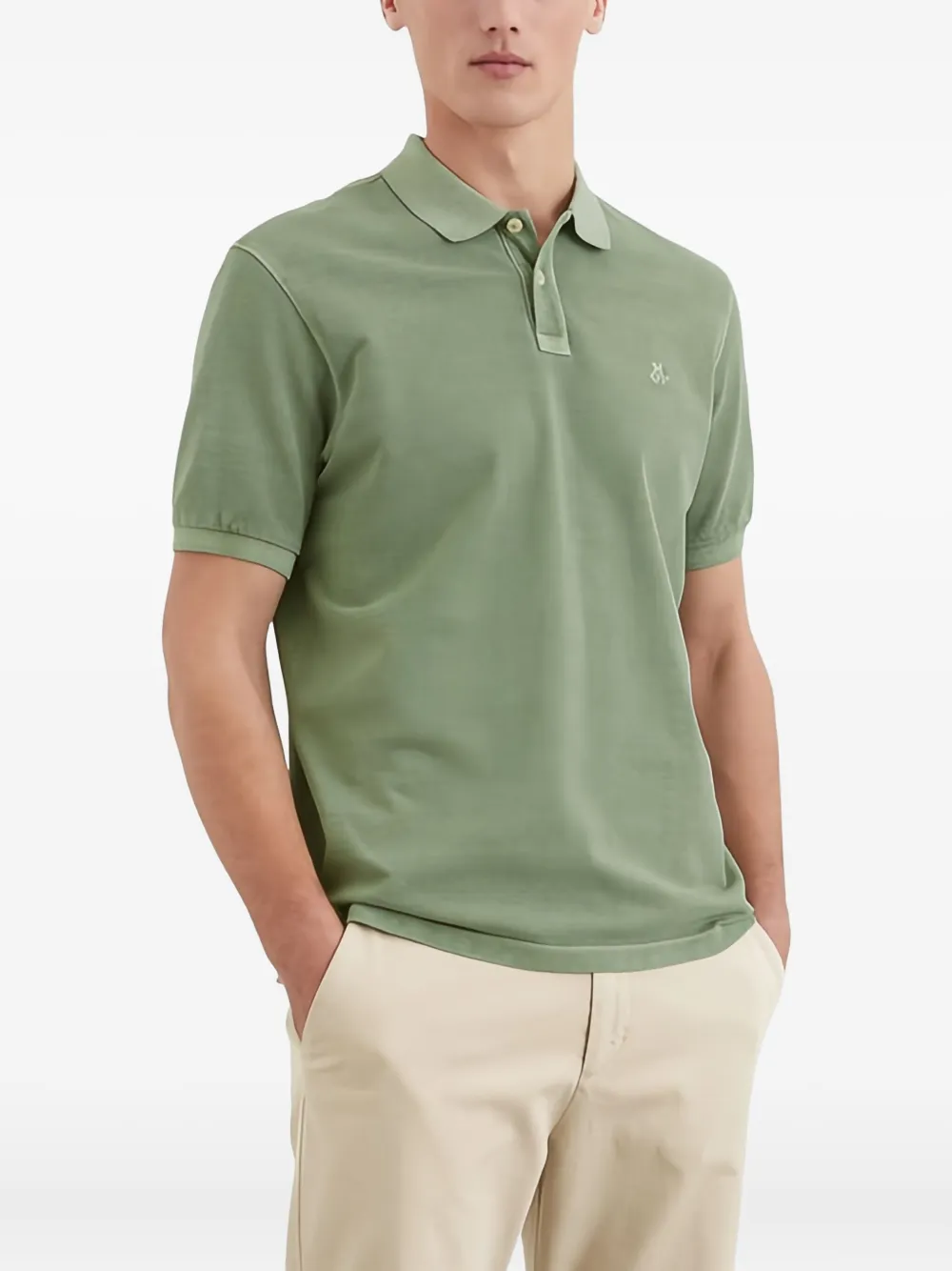 Marc O'Polo Katoenen poloshirt Groen