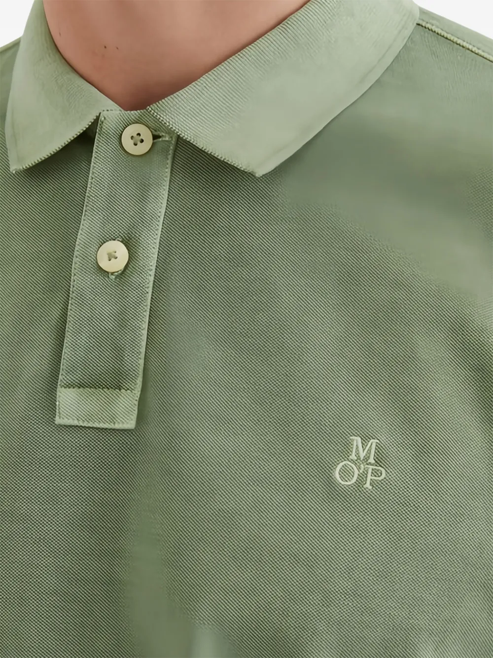 Marc O'Polo Katoenen poloshirt Groen