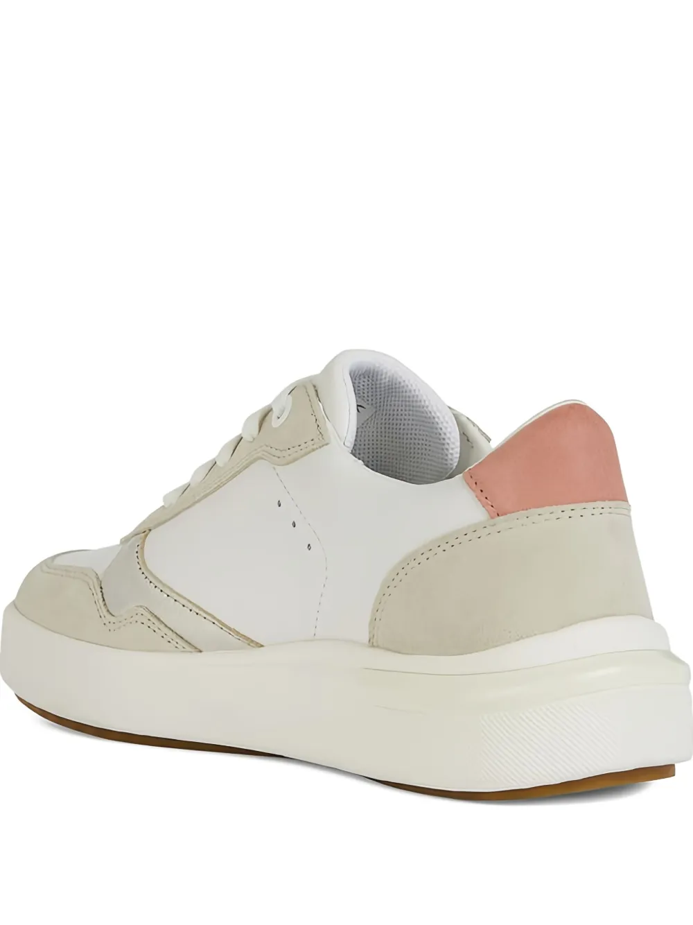 Geox Dalyla leather panelled sneakers White