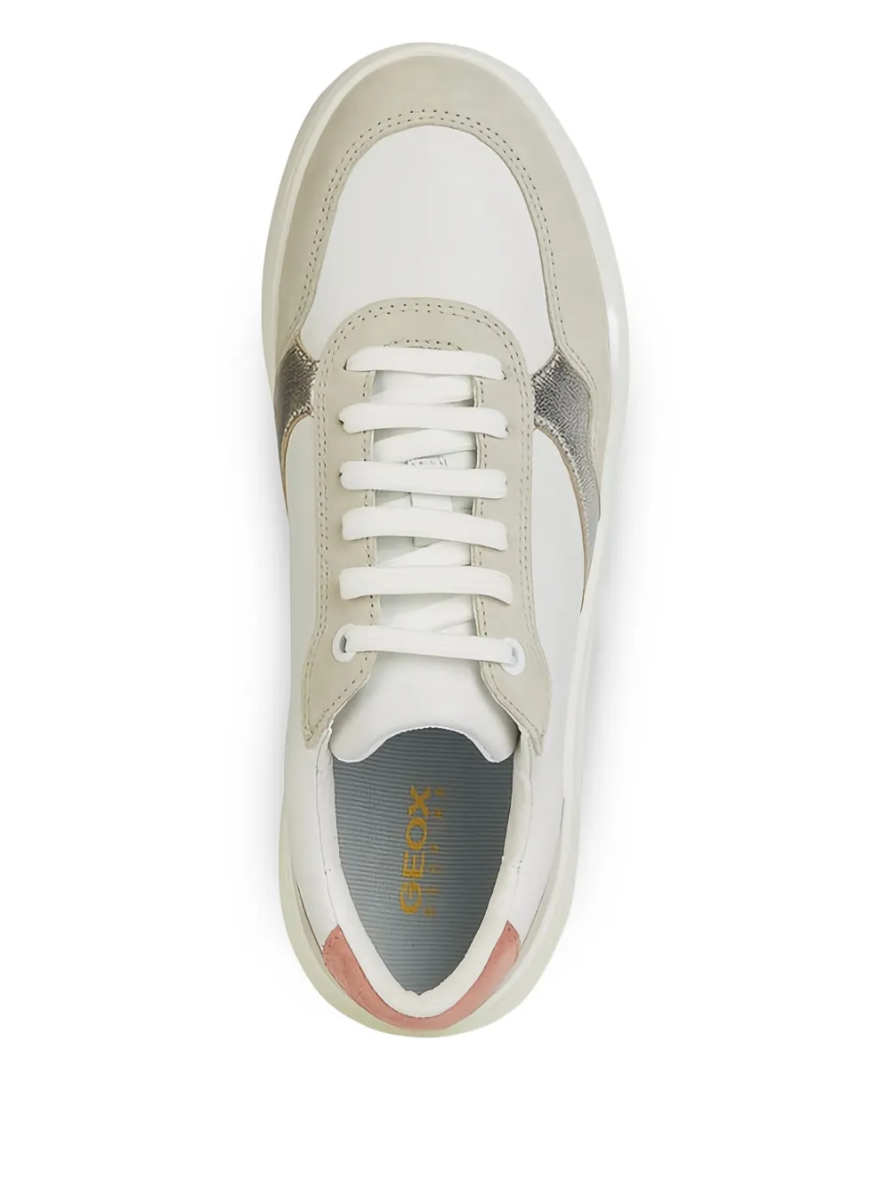 Geox Dalyla leather panelled sneakers White