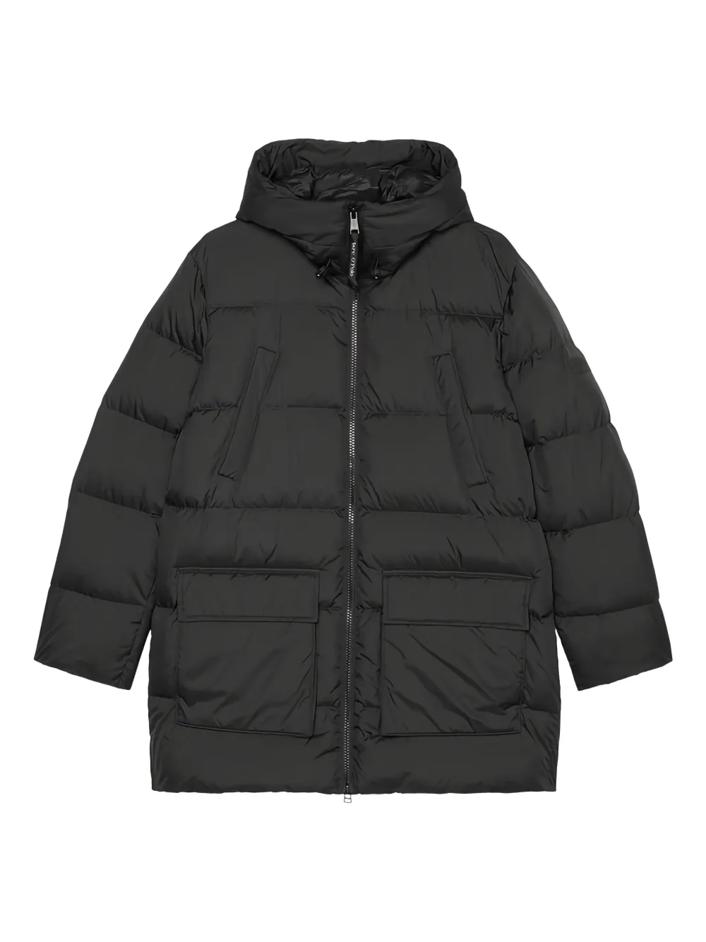 Marc O'Polo Gefütterte Kapuzenjacke - Schwarz