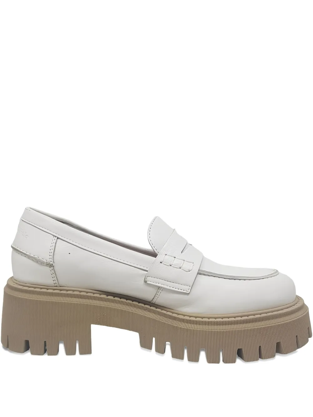 Marc O'Polo leather platform loafers White