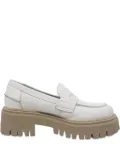 Marc O'Polo leather platform loafers - White
