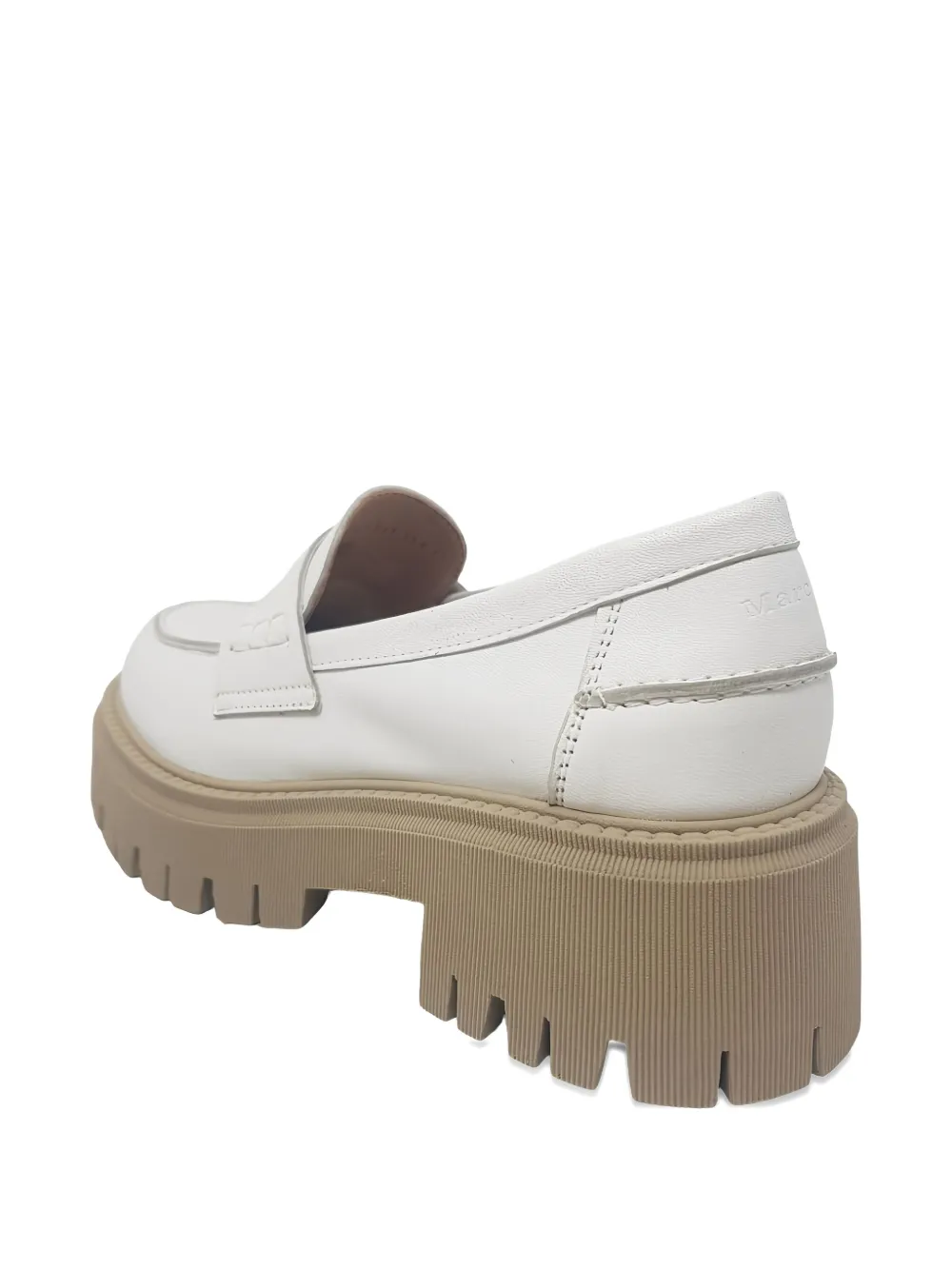 Marc O'Polo leather platform loafers White