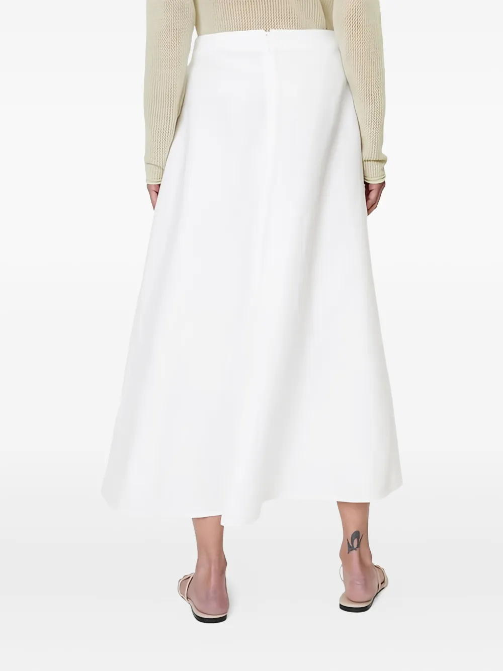 A-line midi skirt