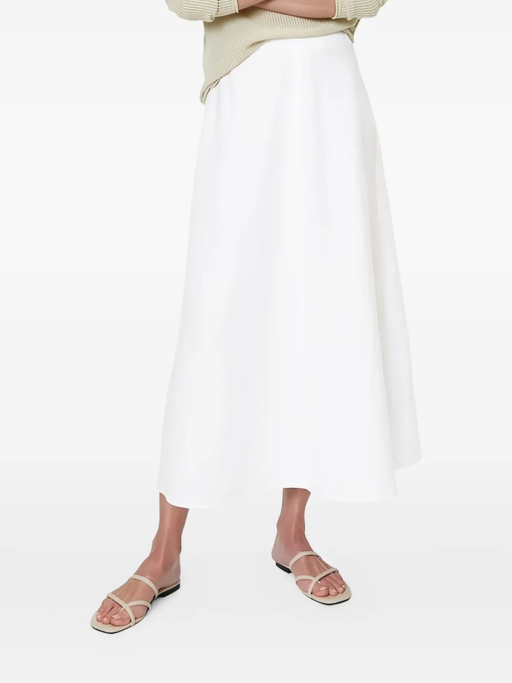 Marc O'Polo A-line midi skirt - Wit