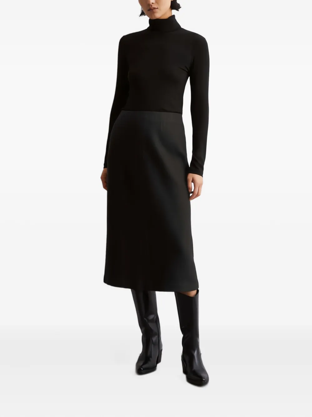 Marc O'Polo High waist kokerrok Zwart