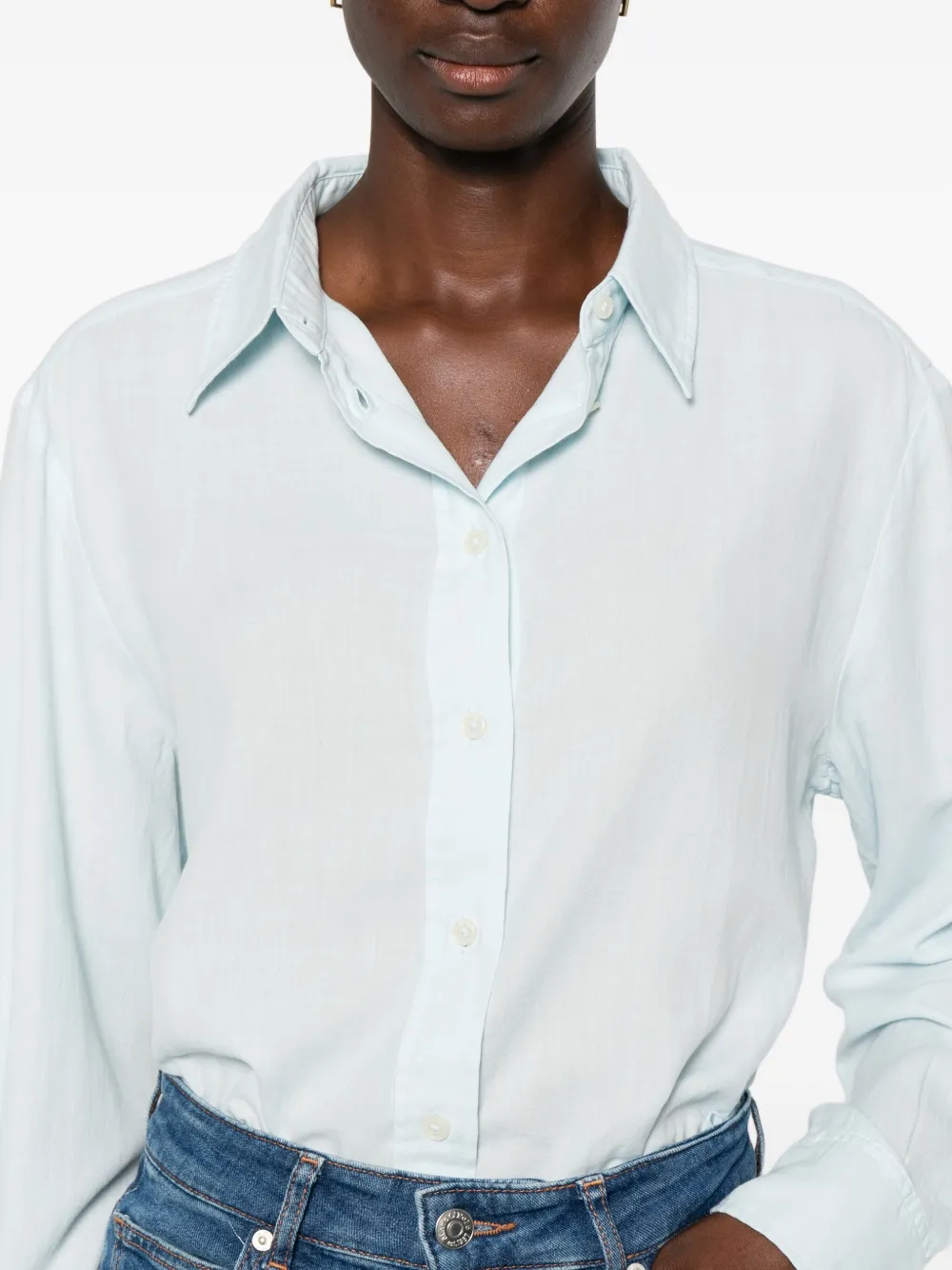 Marc O'Polo Blouse met lange mouwen Blauw