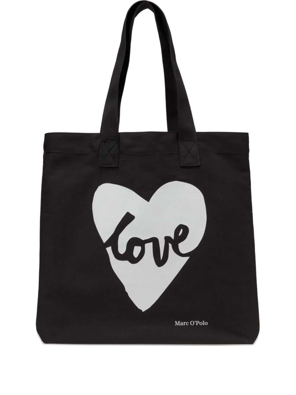 Marc O'Polo Borsa tote con stampa a cuore - Blu