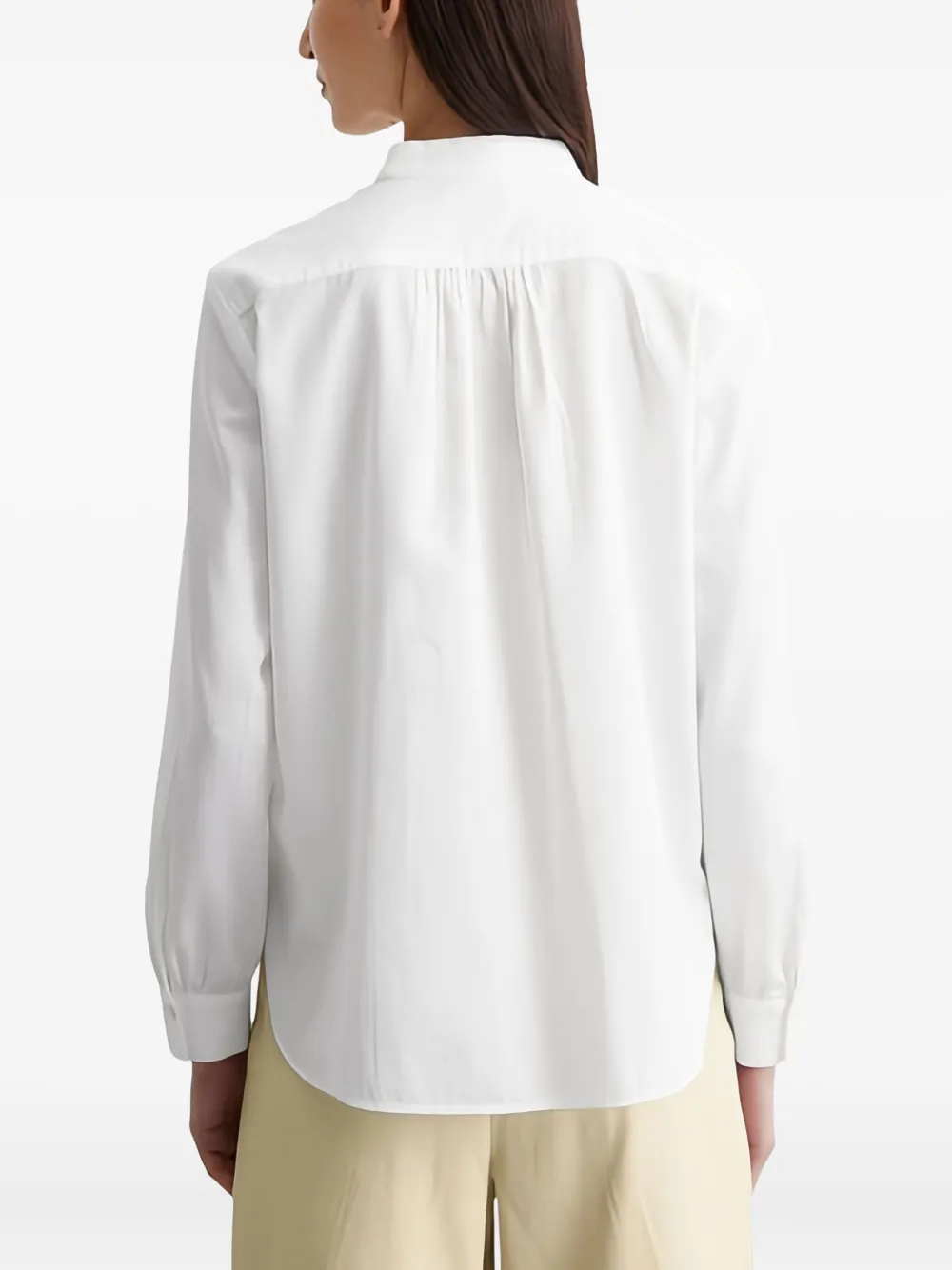Marc O'Polo Blouse met hoge hals Wit