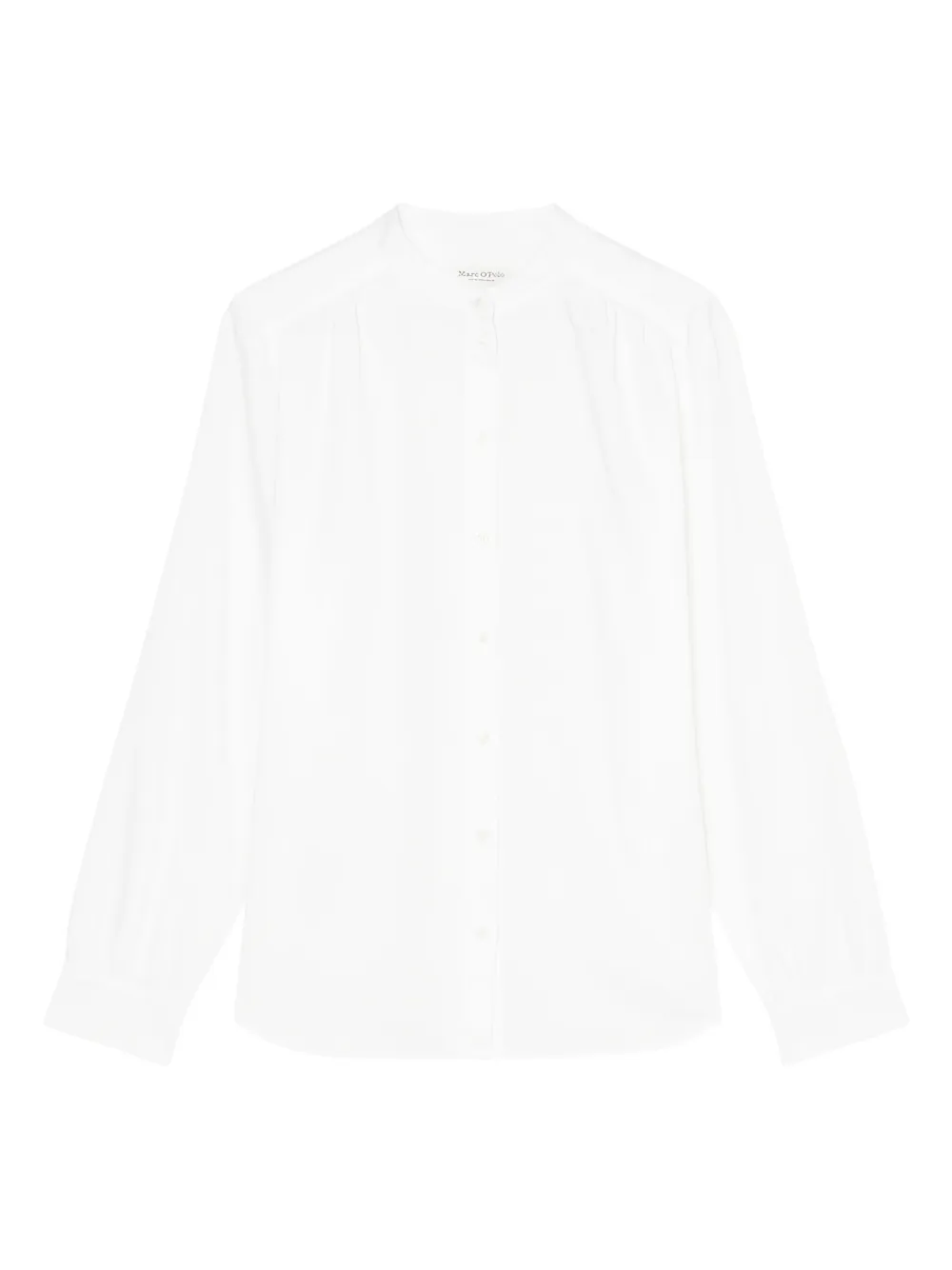 Marc O'Polo high-neck button-up shirt | White | Image 1