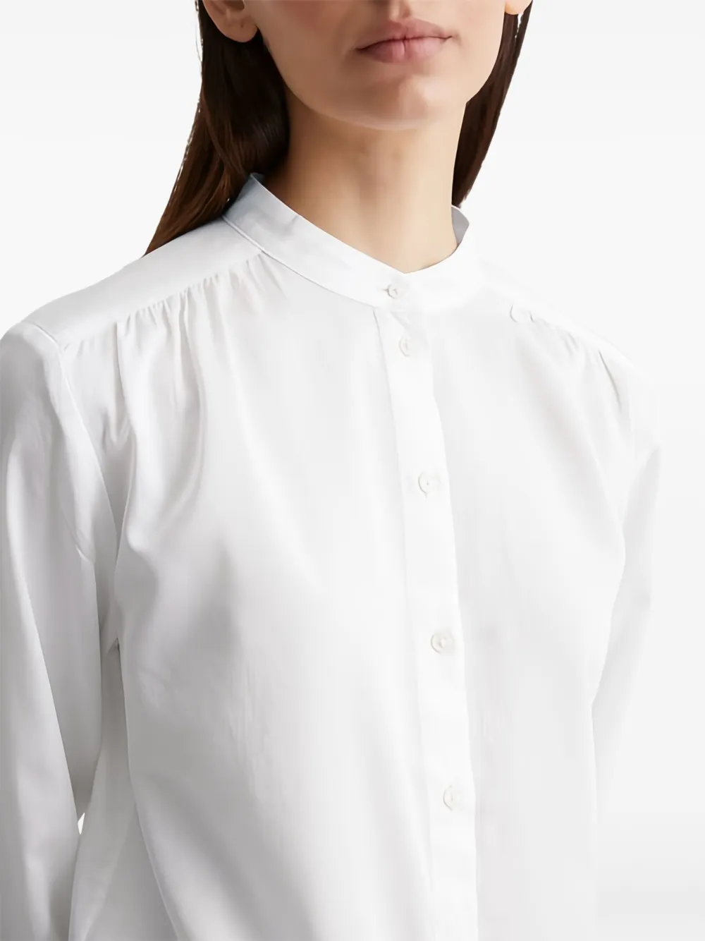 Marc O'Polo Blouse met hoge hals Wit